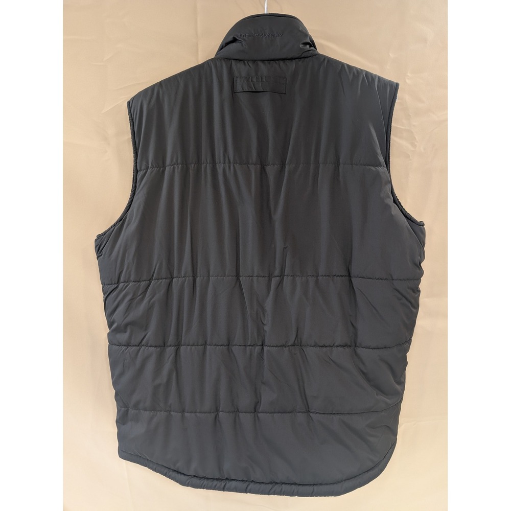 Free Country‎ Mens XL Vest Gray Puffer Full Zip Sleeveless Jacket Coat Outerwear - Picture 8 of 8